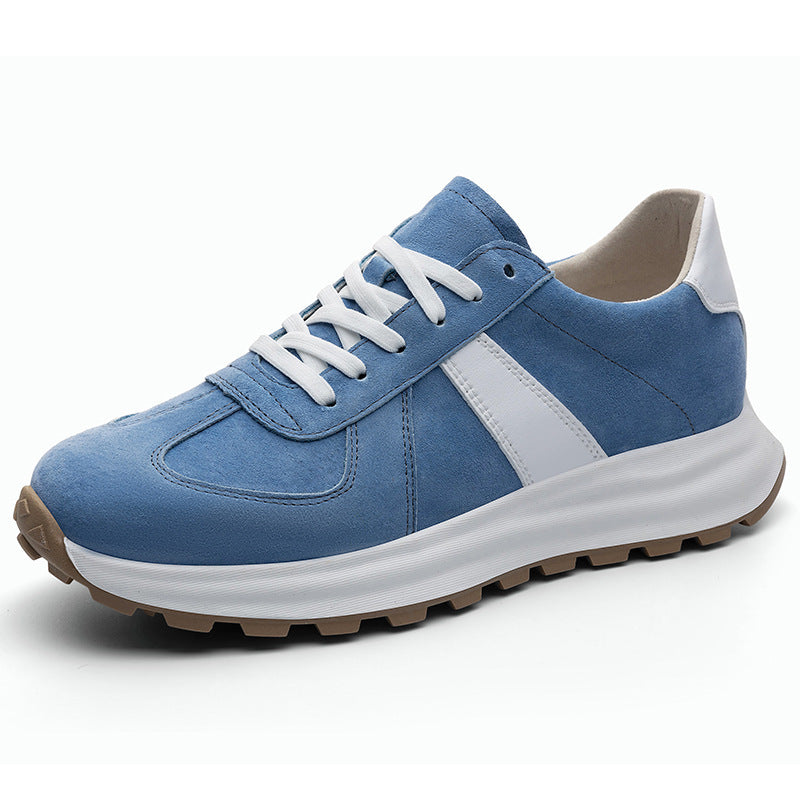 Men's Increasing Insole Breathable White Sports Leisure Men's Board Shoes