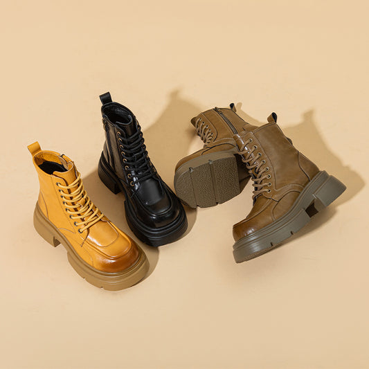 Women's Martin British Brushed Ankle Retro Worker Boots