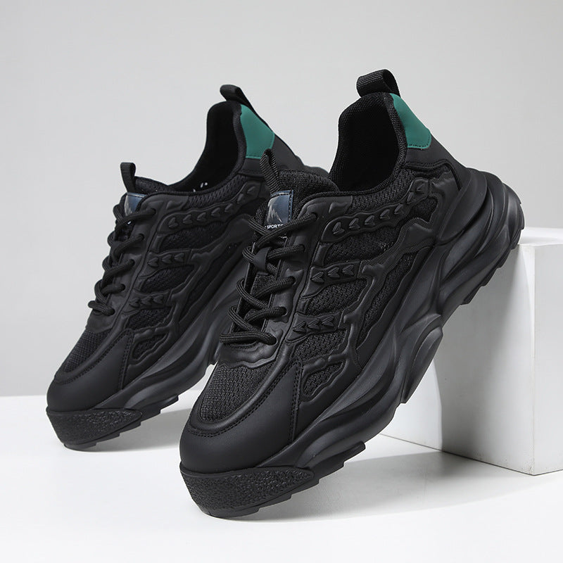 Men's Sports Mesh Breathable Platform Heightened Soft Sneakers