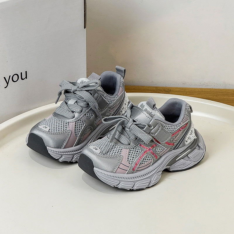 Children's Boys Mesh Fashion Breathable Running Children's Sports Shoes