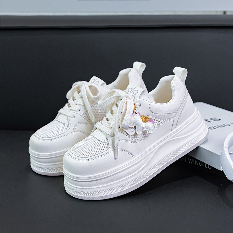 Women's Platform White Summer Breathable Fashion Korean Women's Board Shoes