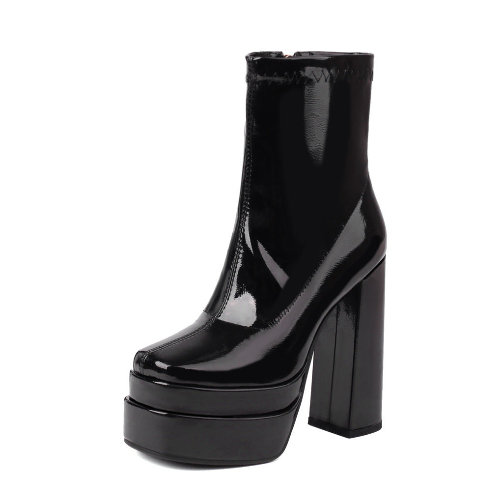 Women's Plus Size Thick Bottom Chunky Small Heels
