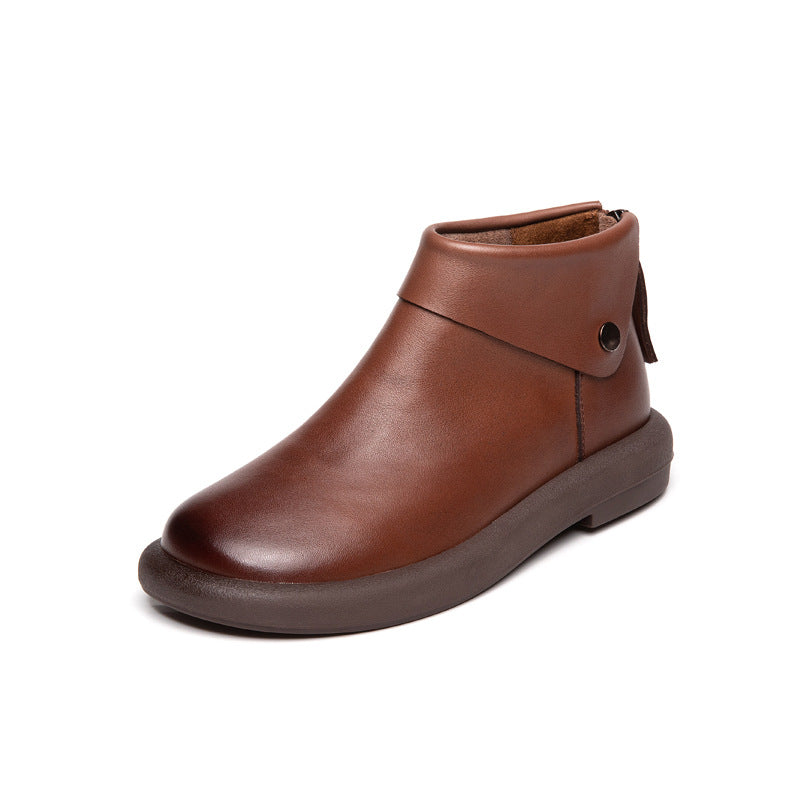 Women's Booties Vintage Soft Bottom Martin Female Boots
