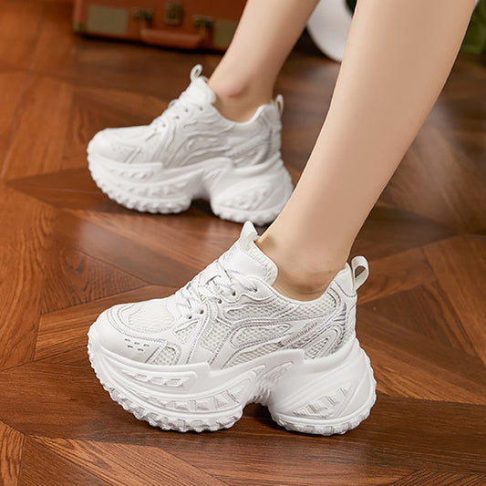 Women's & Men's Graceful Dad Platform Small Hidden Men's Shoes