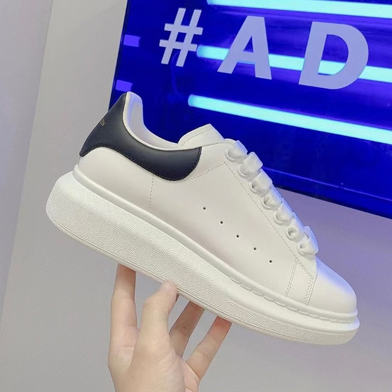 Women's & Men's High-grade White Platform Height Increasing Insole Versatile Board Women's Sports Shoes