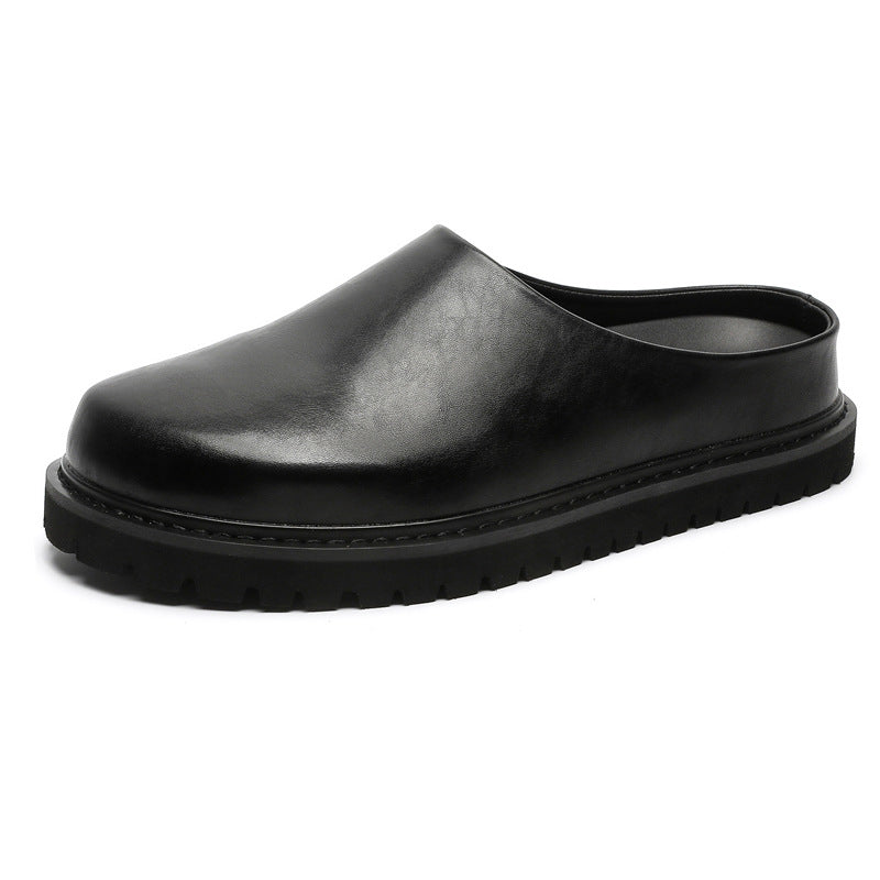 Men's Closed Toe Ugly Cute Half Slip-on Slippers