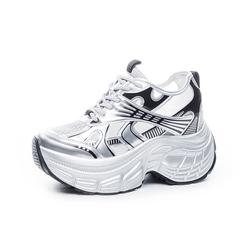 Women's Dad Fashion Mesh Sports Platform Height Women's Casual Shoes