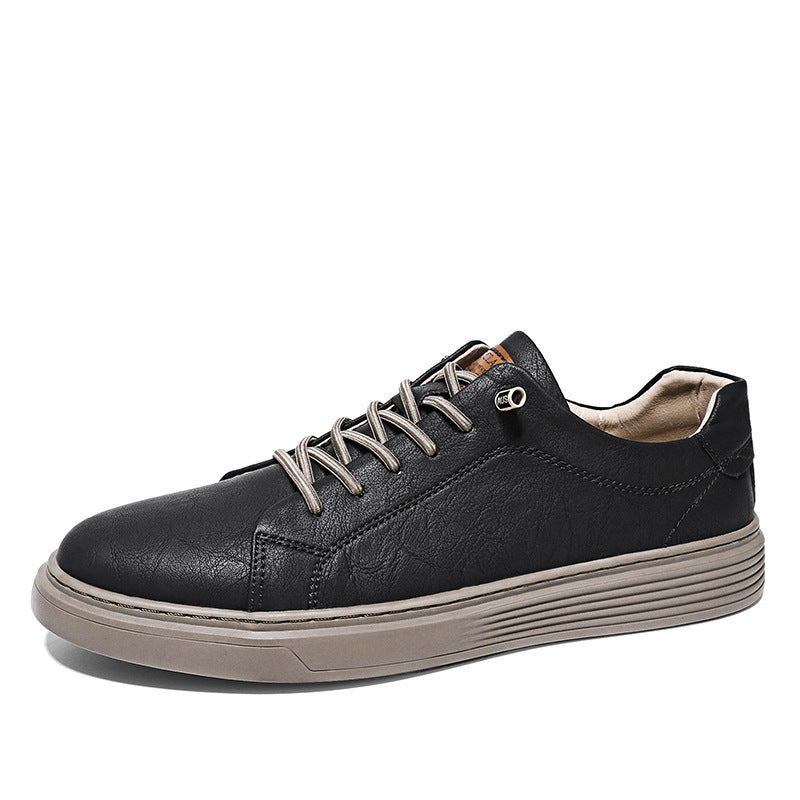 Men's Cow Split Board British Trendy Sneakers