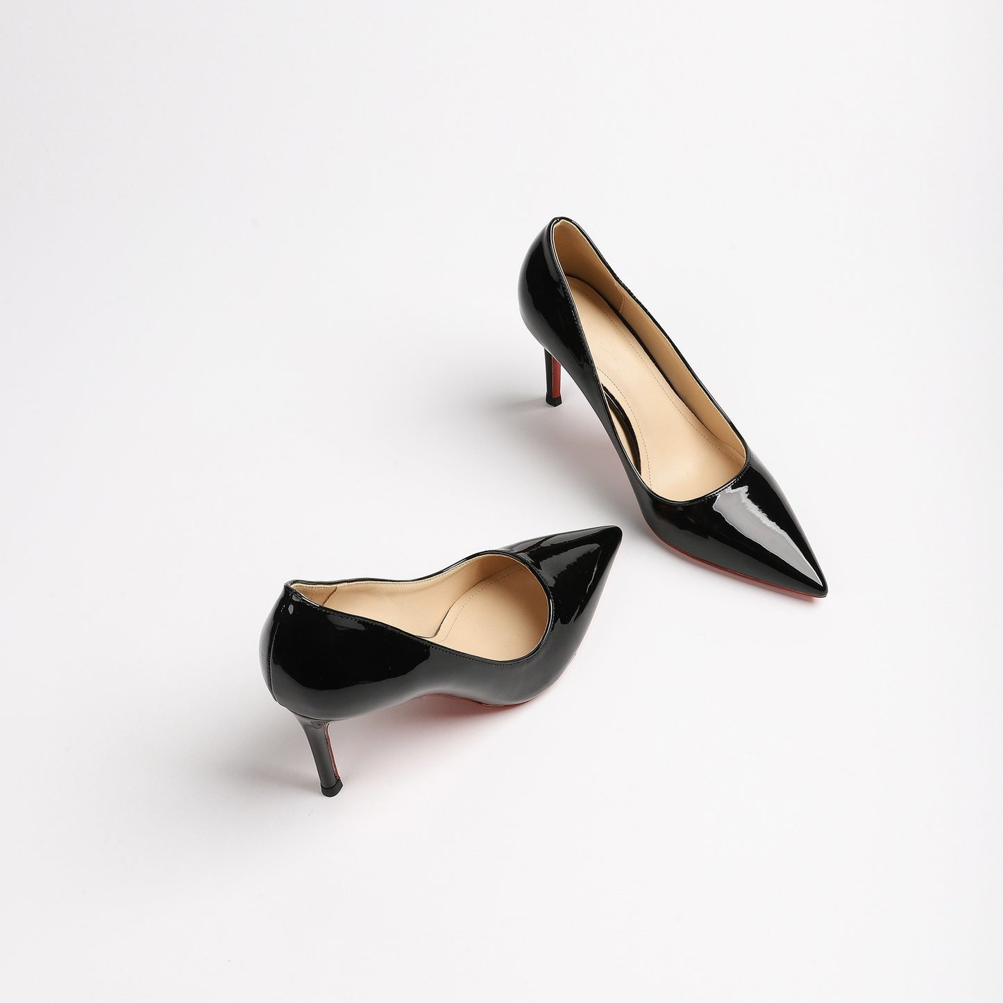 Women's Low-cut Stilettos Red High Professional Commute Patent Women's Fashion Shoes