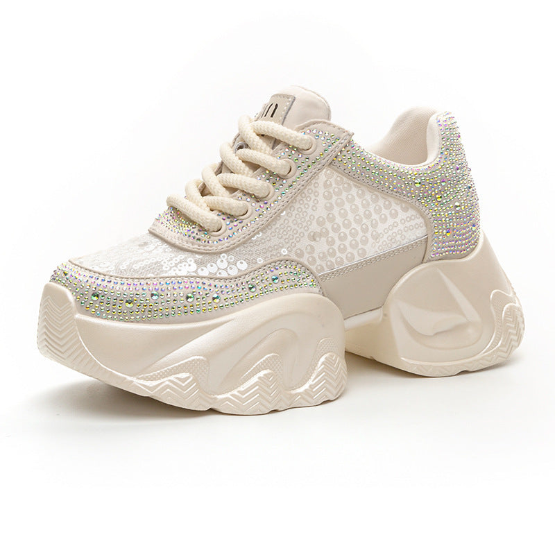 Height Increasing Insole Dad Female Autumn Versatile Korean Women's Casual Shoes
