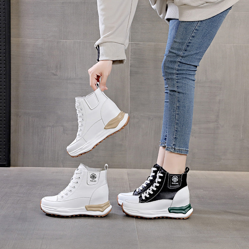 Women's Platform Versatile High Height Increasing Insole Casual Shoes