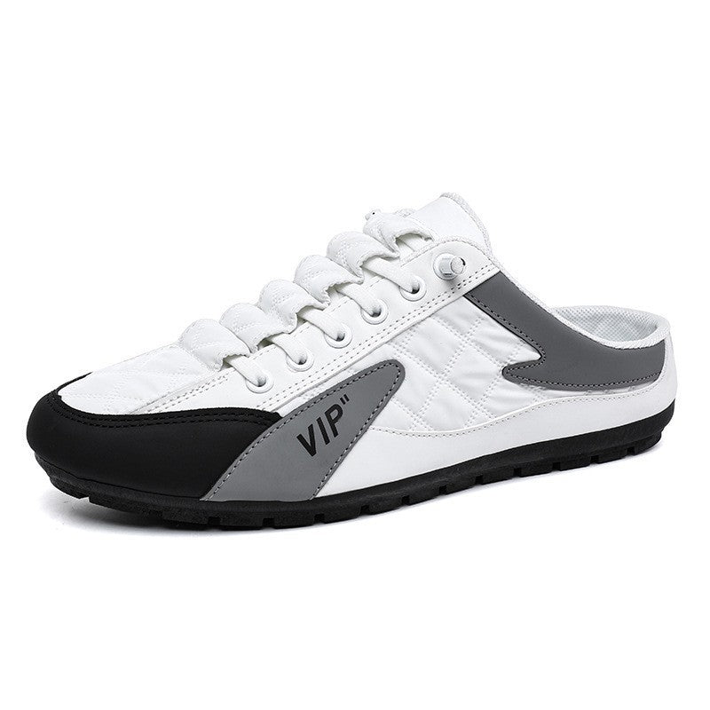 Men's Half Support Breathable One Pedal Korean Casual Shoes