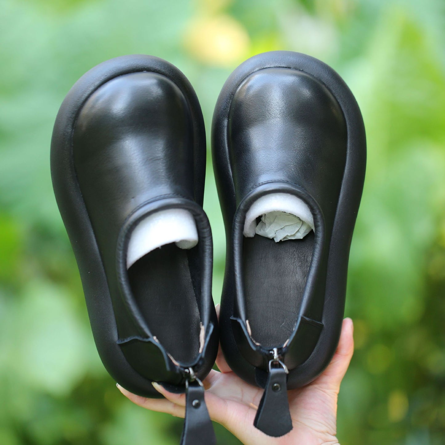 Popular First Layer Cowhide Doll Head Women's Casual Shoes