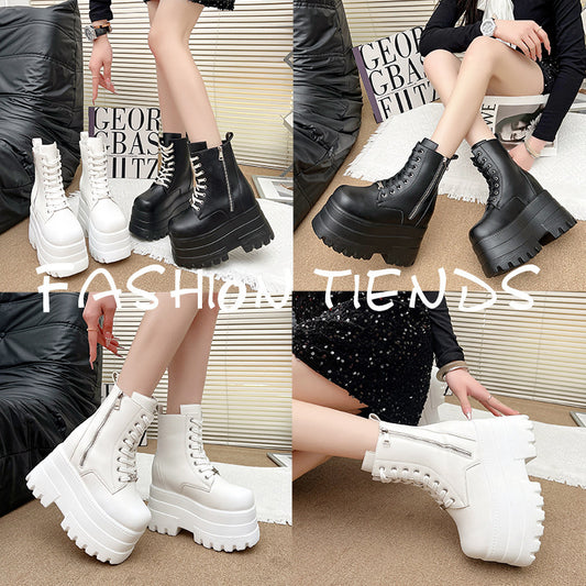 Platform Small British Style Thick Bottom Short Boots