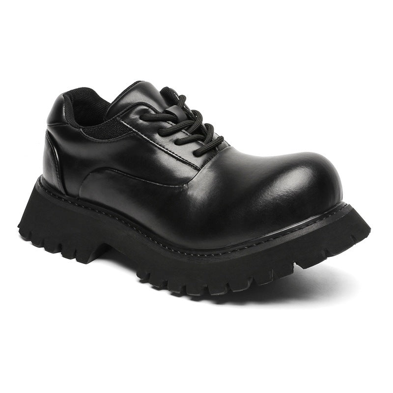 Women's & Men's Couples Platform Mechanical Style High Street Men's Casual Leather Shoes
