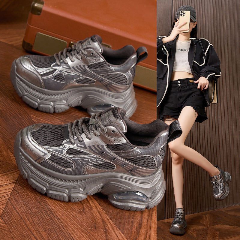 Women's Platform Dad Fashion Air Cushion Hidden Women's Shoes