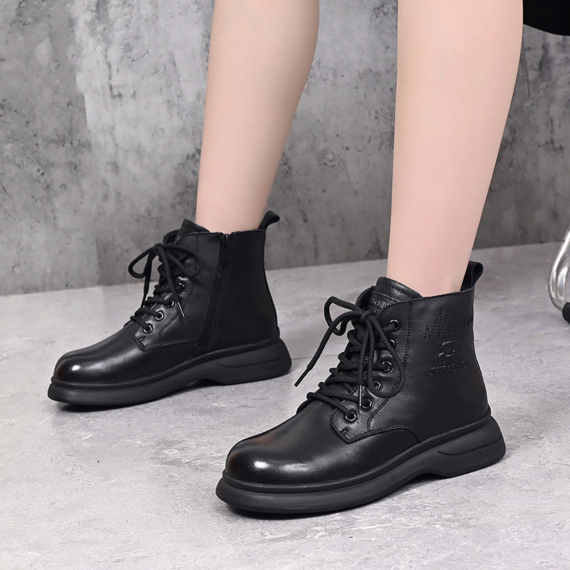 Women's Cotton Fur Integrated Soft Bottom Ankle Snow Boots