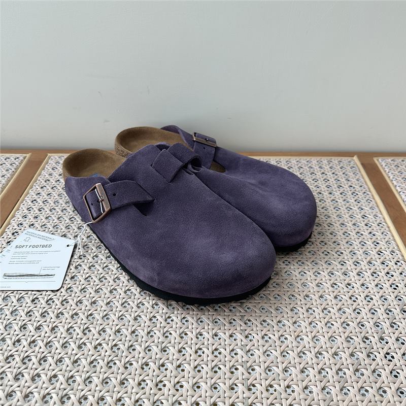 Women's Retro Closed Toe Half Outer Wear Slip-on Lazy Flat Thick-soles Slippers