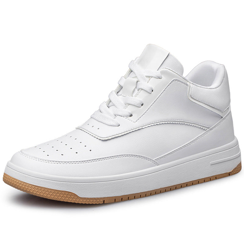 Men's Summer Hight Increasing Invisibly Heightened White Sneakers