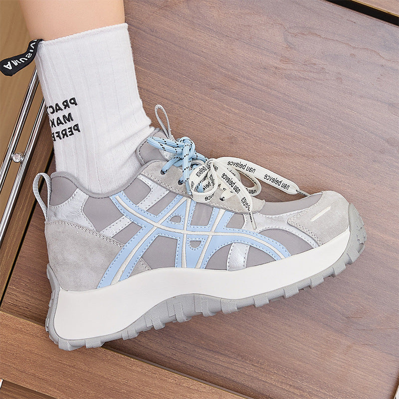 Women's Increasing Insole Platform Dad Small Color Matching Ugly Women's Sports Shoes