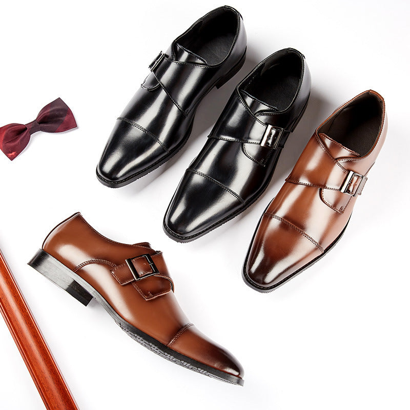 Men's Formal Wear Gentleman Pumps Office Wedding Men's Business Leather Shoes