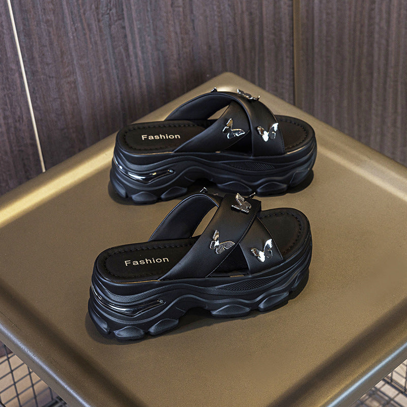 Women's High-rise Flip-flops Summer Outdoor Fashion Platform Slippers