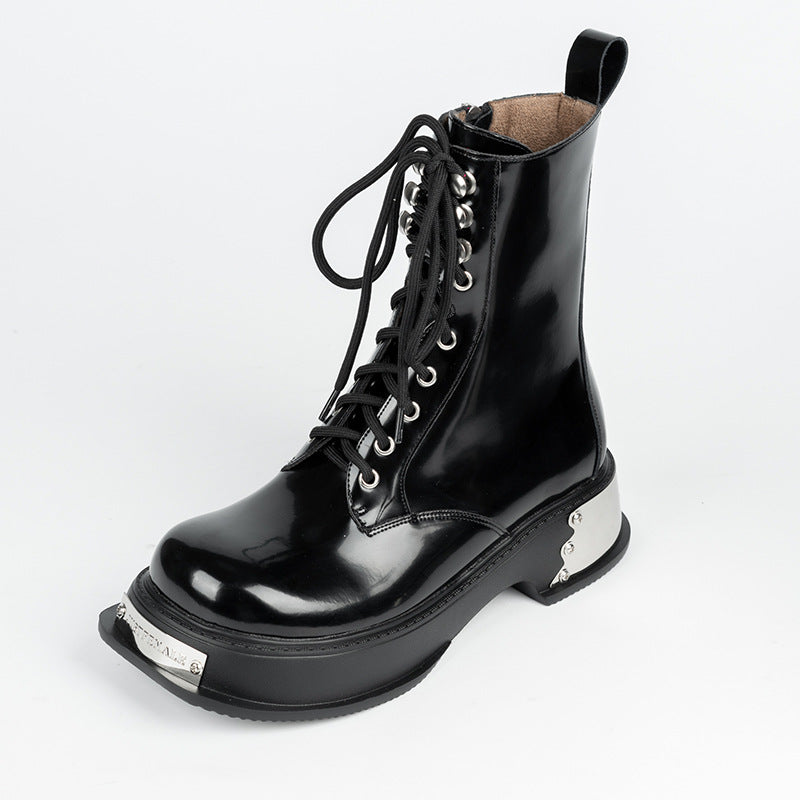 Women's Design Autumn Platform Martin Bootie Boots