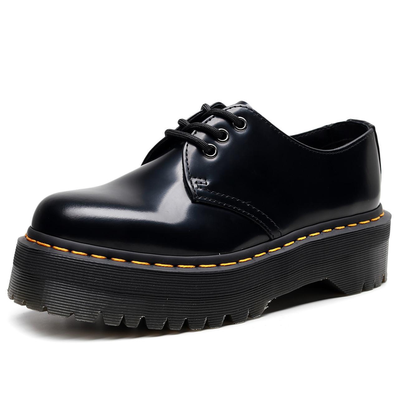 Women's Low-cut Genuine British Round Toe Muffin Women's Casual Shoes