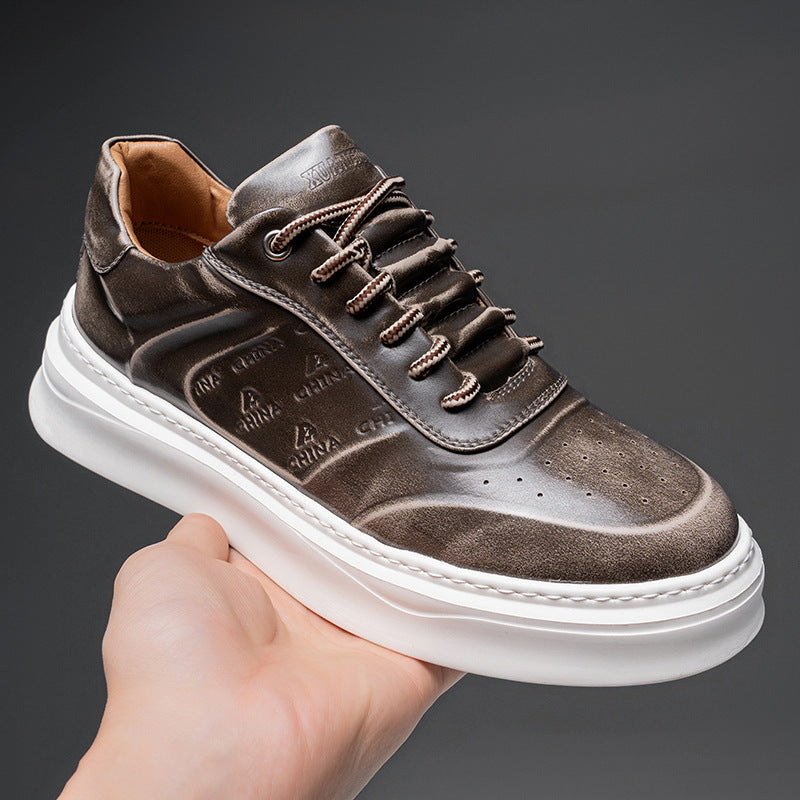 Men's Flow British Style Polished Soft Bottom Sneakers