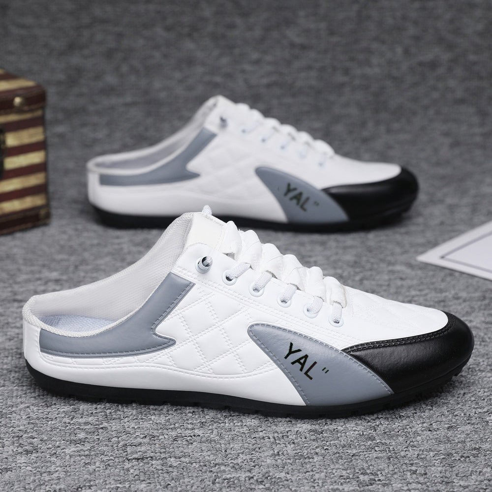 Men's Plus Size Spring Half Breathable Korean Casual Shoes