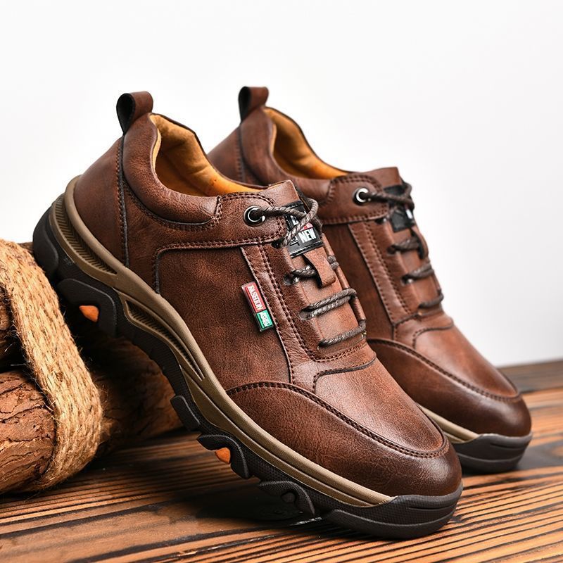 Men's Comfortable Hiking Simple Versatile British Style Casual Shoes