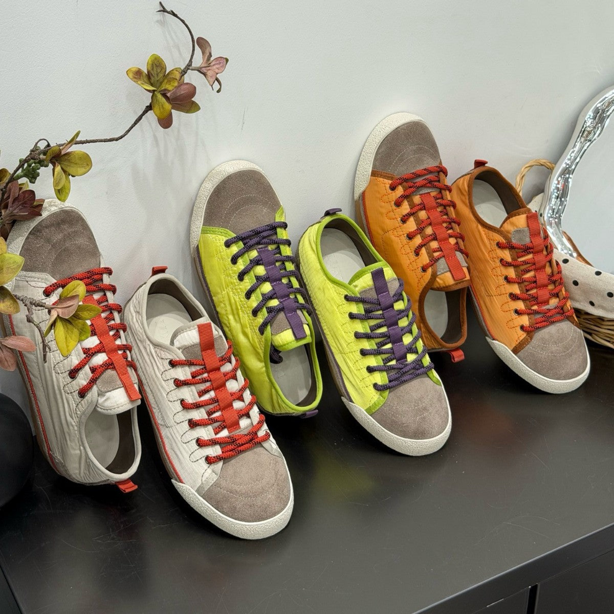 Women's Orange High Top Spring Retro German Women's Sports Shoes