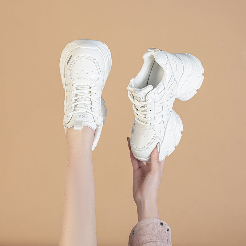 Women's Daddy Autumn Platform Lightweight Height Increasing Women's Casual Shoes