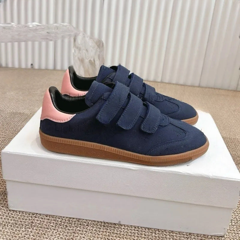 Women's & Men's Magic Stick Flat Breathable Soft Bottom Sports Men's Casual Shoes