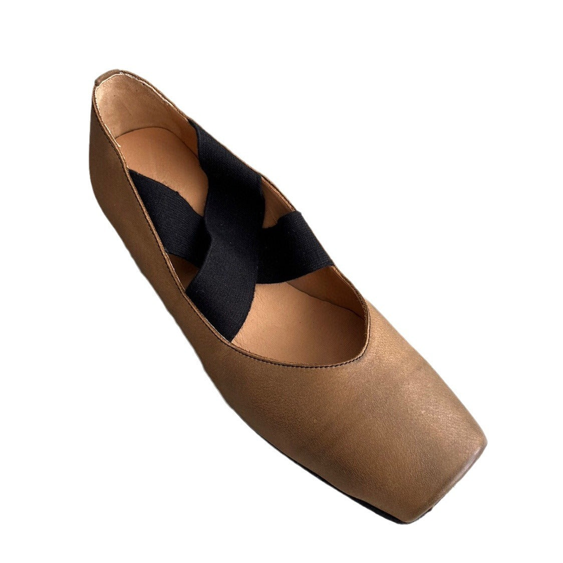 Women's Mid Ballet Hand-rub Color Distressed Cross Women's Shoes