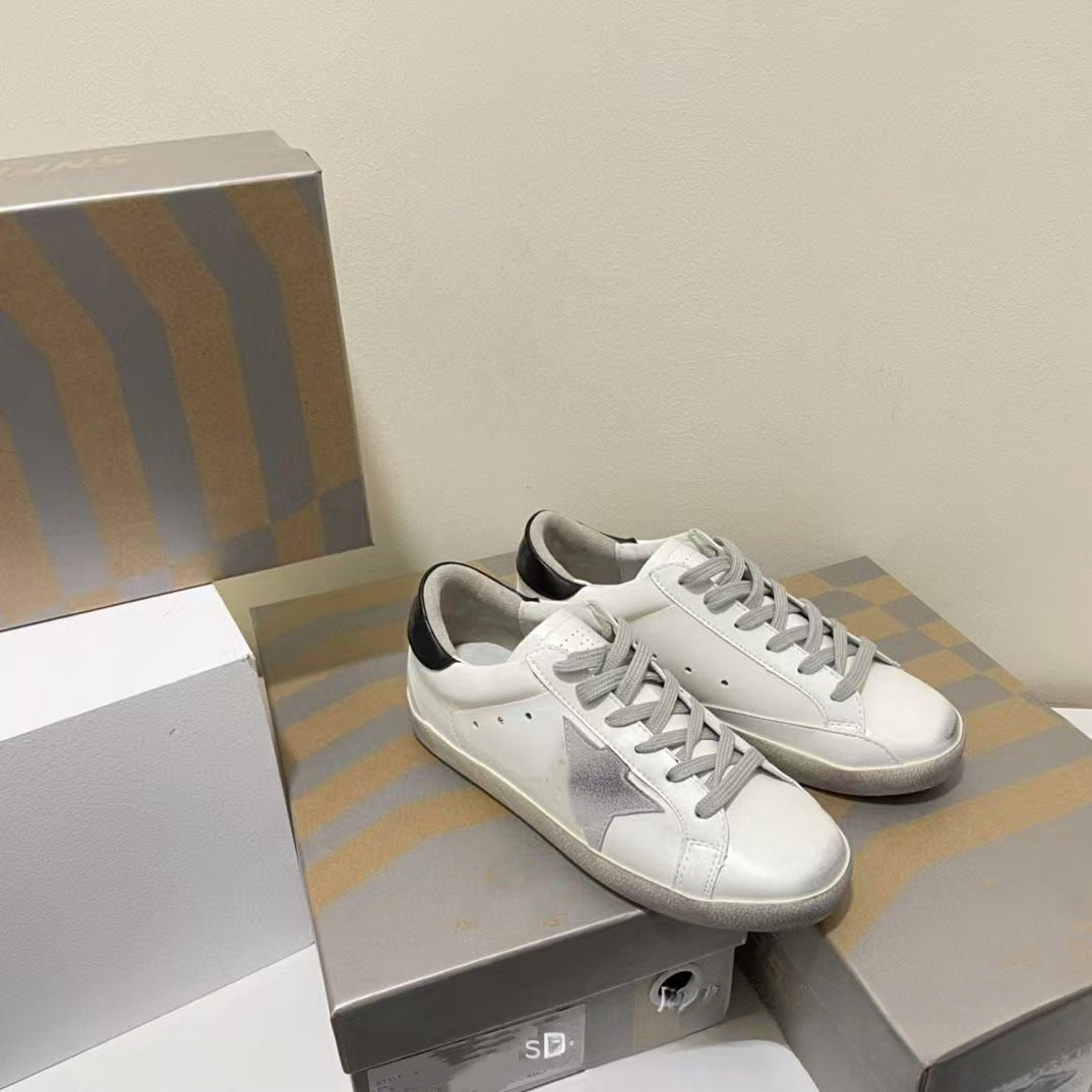 Retro Golden Goose Genuine Large Size Star Couple Korean Style Women's Casual Shoes