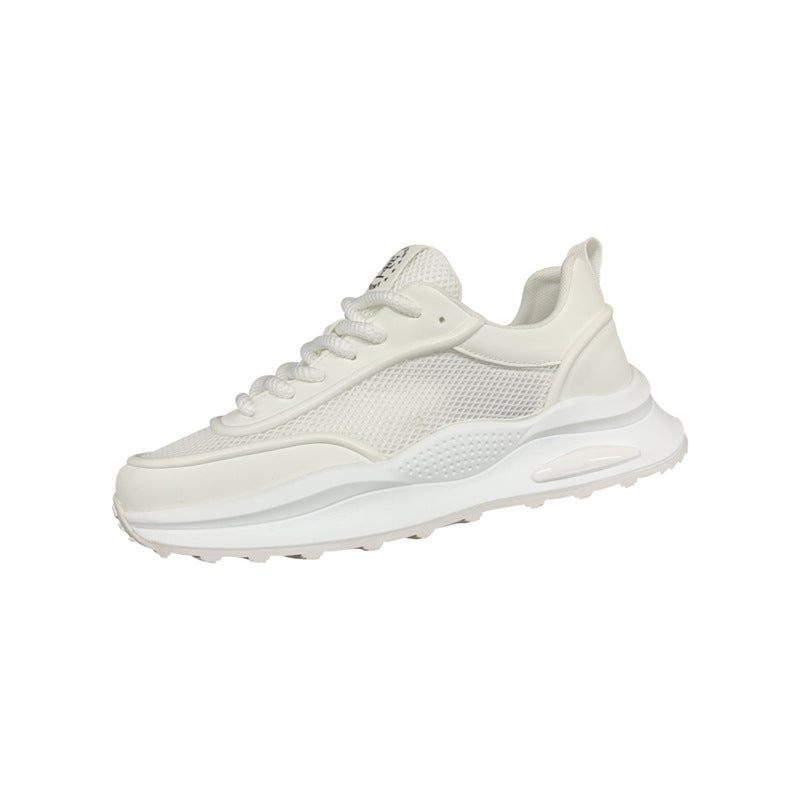 Men's Summer Hollow Mesh Surface Breathable Sports White Men's Business Leather Shoes