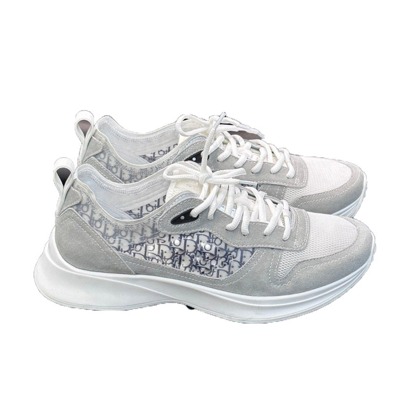 Men's Luxury Ornament Sports Platform Lightweight Shock Sneakers