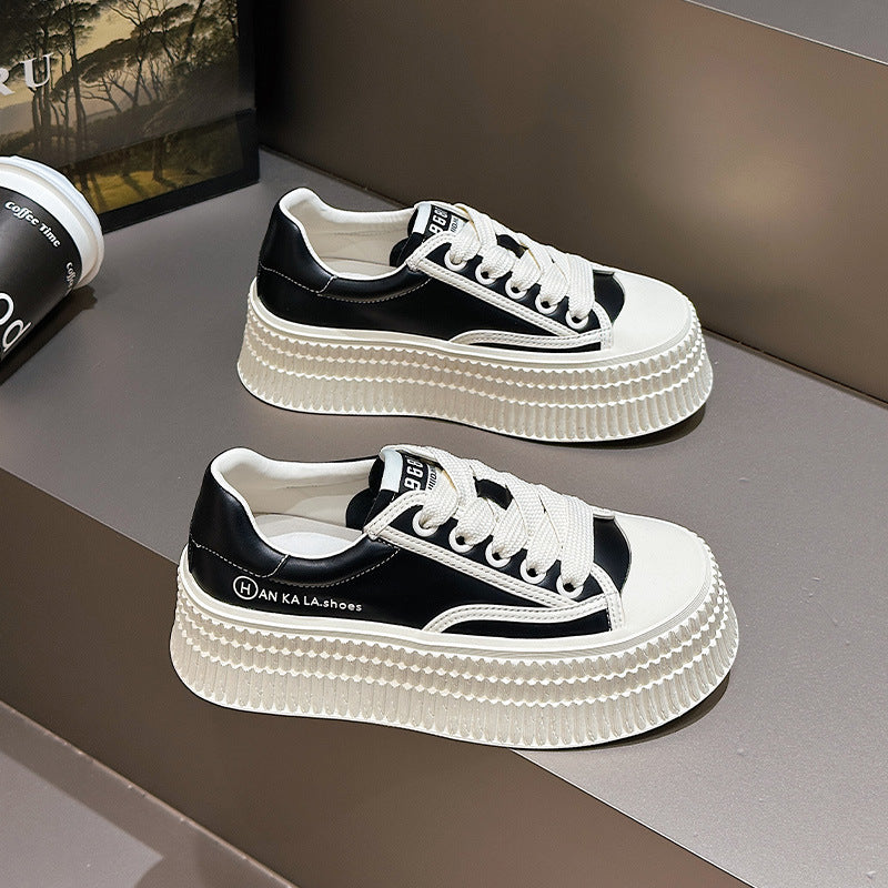 Shape Super Soft Height Increasing Skinny Thick Bottom Korean Style Women's Casual Shoes