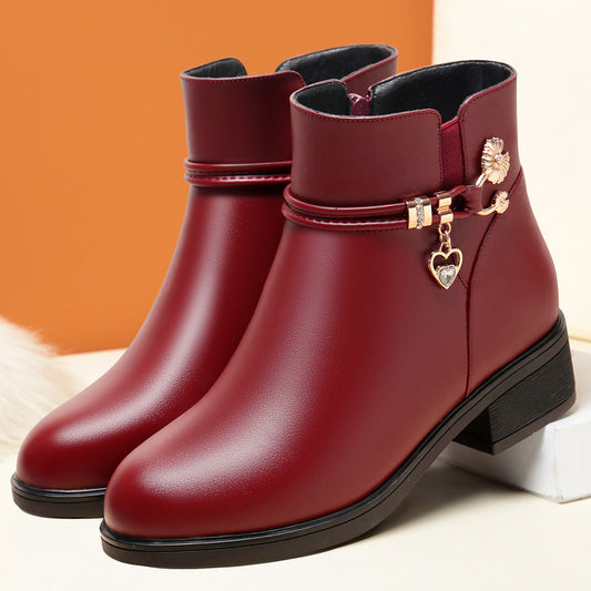 Women's Cotton Low Soft Bottom Fleece-lined Warm Women's Shoes