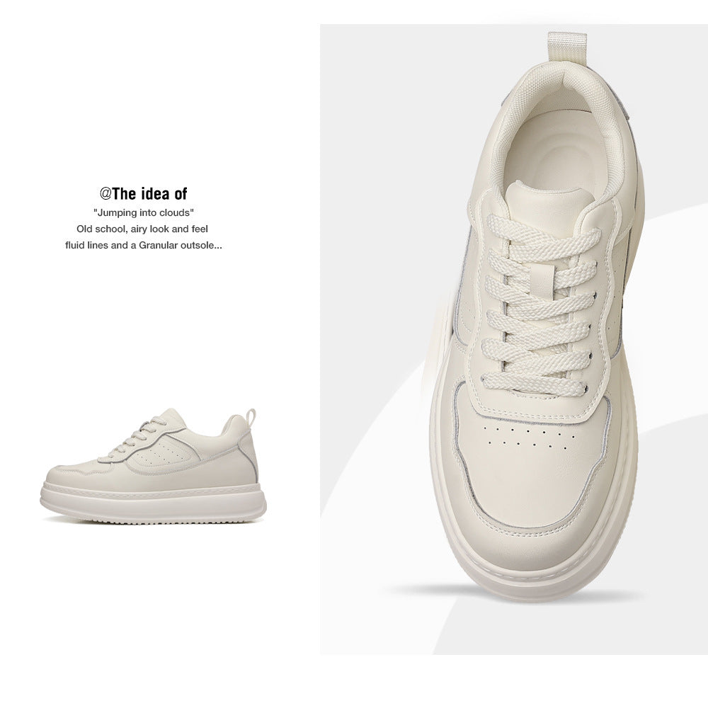 Men's Summer Breathable Invisible Hidden Platform Green Sneakers