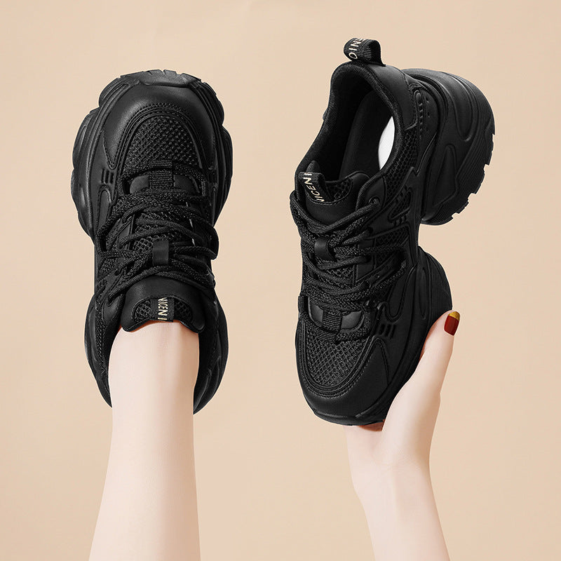 Women's Rabbit Sports Dad Genuine Platform Flat Casual Shoes