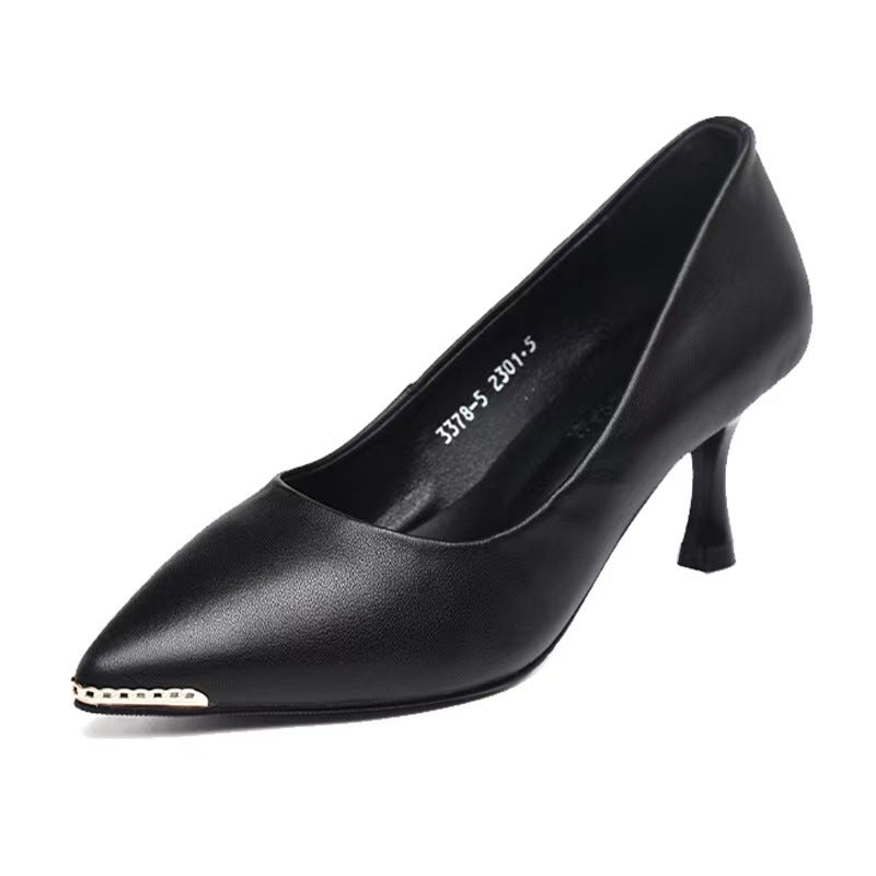 Women's Pointed High Stiletto Low-cut Soft Small Women's Shoes