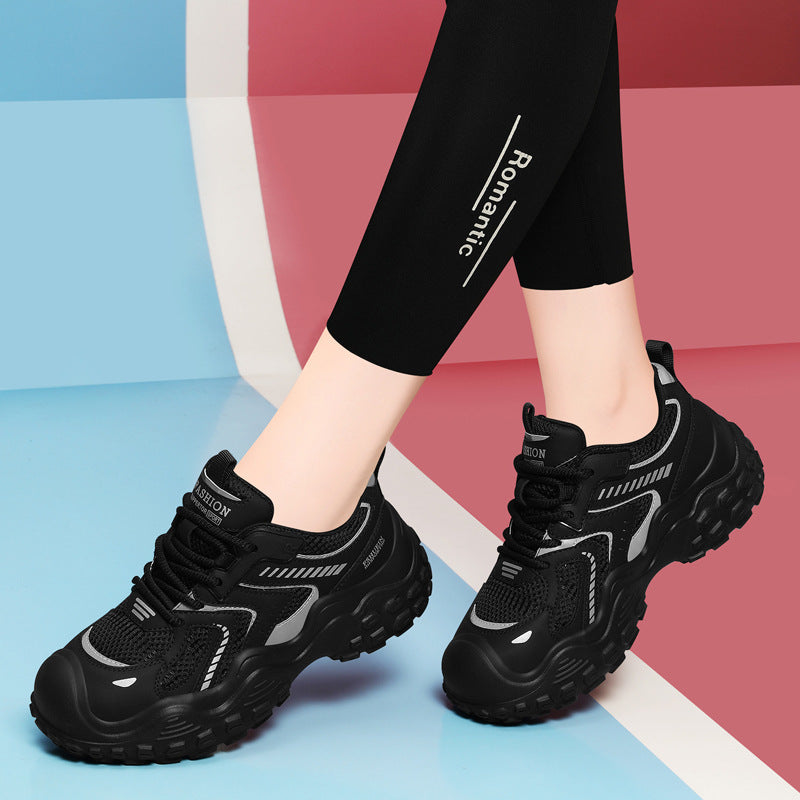 Women's Lightweight Comfortable Mesh Surface Flat Running Casual Shoes