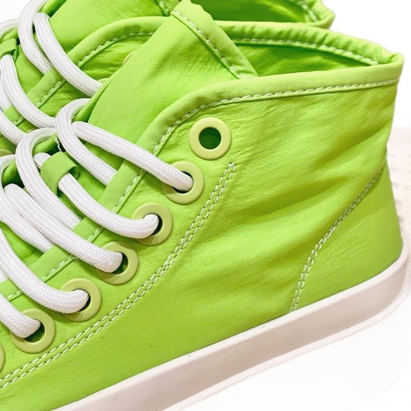 Women's Platform Big Head White Round Toe Women's Canvas Shoes