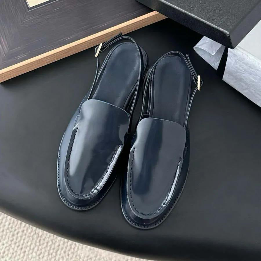 Classic Style Authentic British Flat Bottom Slip-on Versatile Single-layer Loafers
