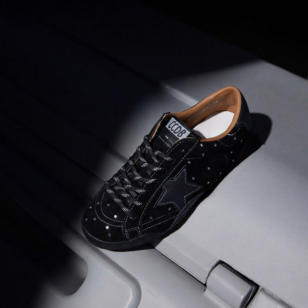 Women's Spring Rhinestone Star Little Dirty Old Women's Casual Shoes
