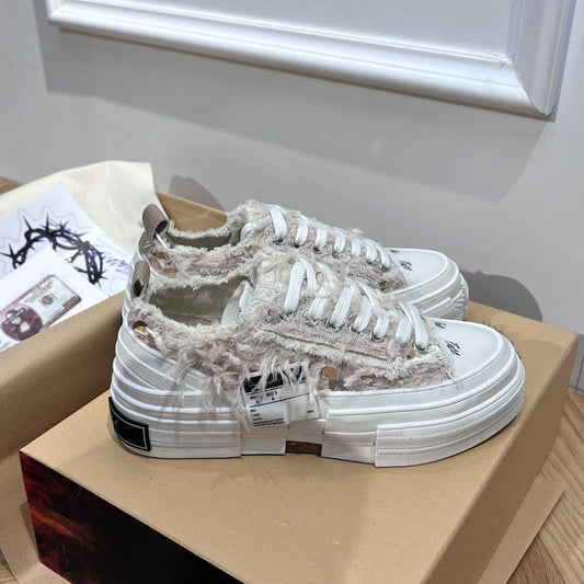 Wu Beggar Summer Platform Lazy Half Women's Canvas Shoes