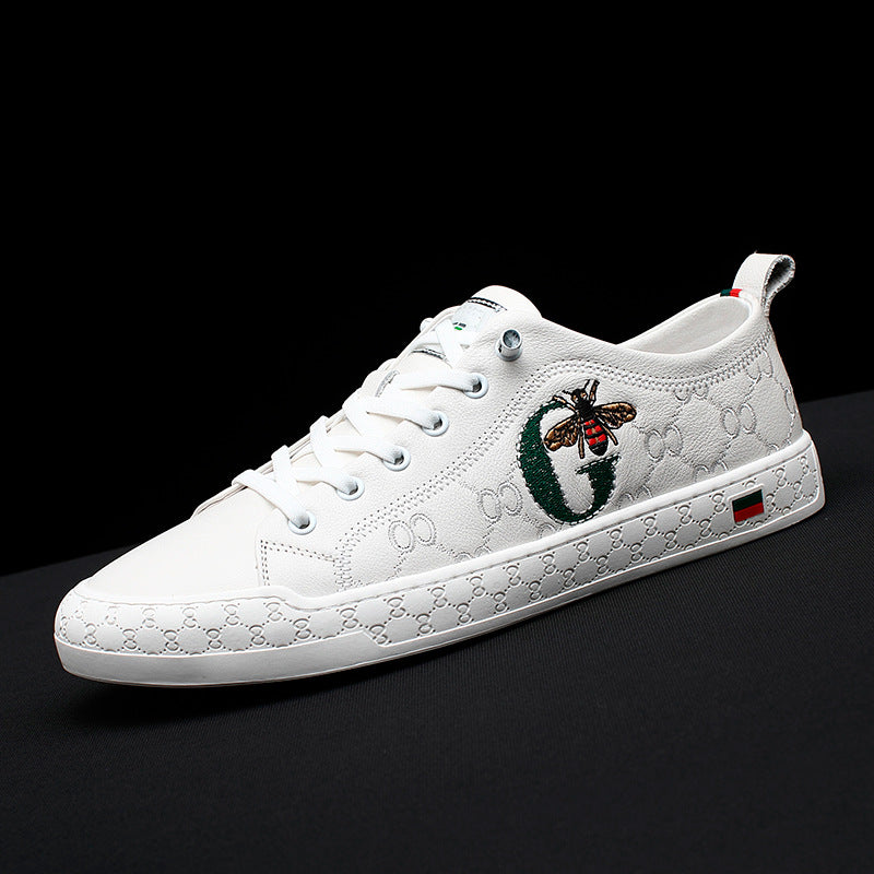 Men's Low Top Soft Genuine Trendy Wild Sneakers