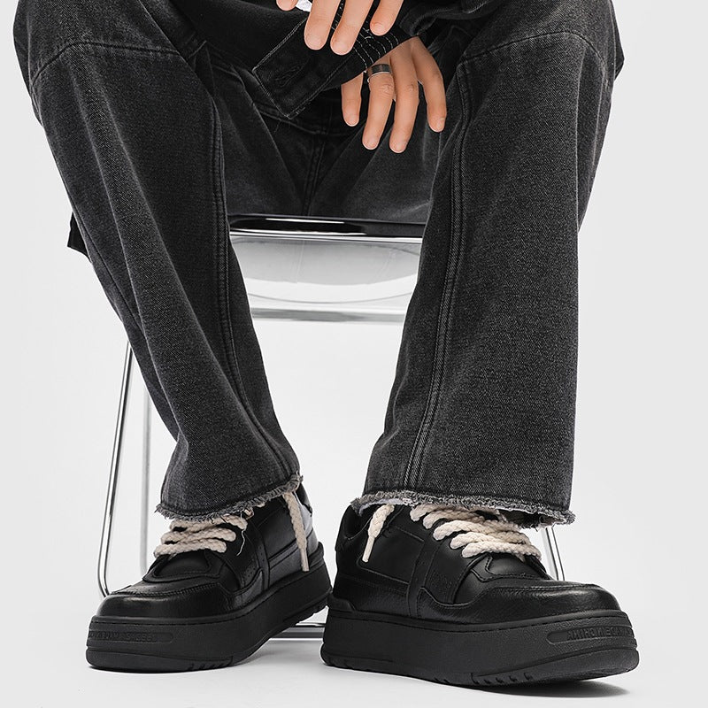 Height Increasing Leisure Design National Fashion Skateboard Men's Board Shoes